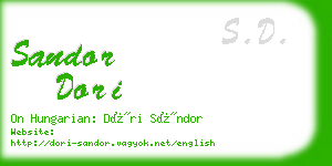 sandor dori business card